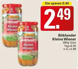 WEZ Böklunder Kleine Wiener Angebot