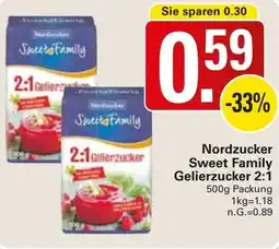 WEZ Nordzucker Sweet Family Gelierzucker 2:1 Angebot