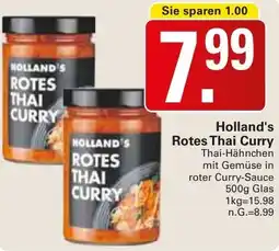 WEZ Holland's Rotes Thai Curry Angebot