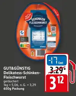 WEZ GUT&GÜNSTIG Delikatess-Schinken- Fleischwurst Angebot