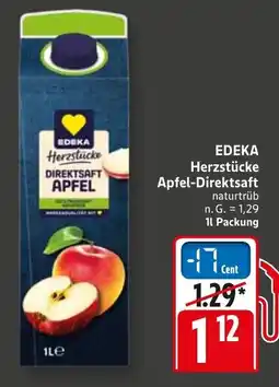 WEZ EDEKA Herzstücke Apfel-Direktsaft Angebot