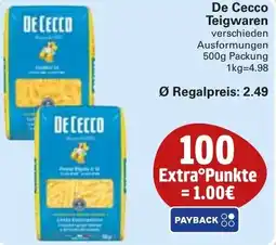 WEZ De Cecco Teigwaren Angebot
