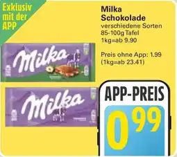 WEZ Milka Schokolade Angebot