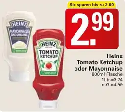 WEZ Heinz Tomato Ketchup oder Mayonnaise Angebot
