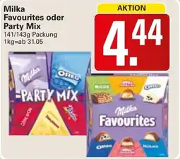 WEZ Milka Favourites oder Party Mix Angebot