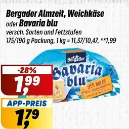 Simmel Bergader Almzeit, Weichkäse oder Bavaria blu Angebot