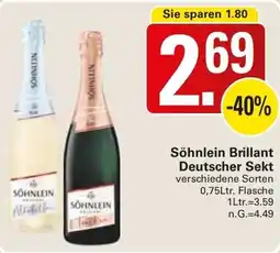 WEZ Söhnlein Brillant Deutscher Sekt Angebot