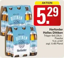 WEZ Herforder Helles Dittken Angebot