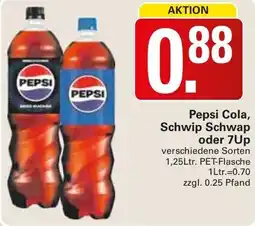 WEZ Pepsi Cola, Schwip Schwap oder 7Up Angebot