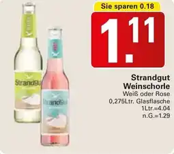 WEZ Strandgut Weinschorle Angebot