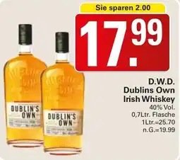 WEZ D.W.D. Dublins Own Irish Whiskey Angebot