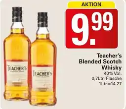 WEZ Teacher's Blended Scotch Whisky Angebot
