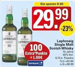 WEZ Laphroaig Single Malt Scotch Whisky Angebot