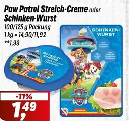 Simmel Paw Patrol Streich-Creme oder Schinken-Wurst Angebot