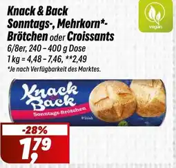 Simmel Knack & Back Sonntags-, Mehrkorn*- Brötchen oder Croissants Angebot