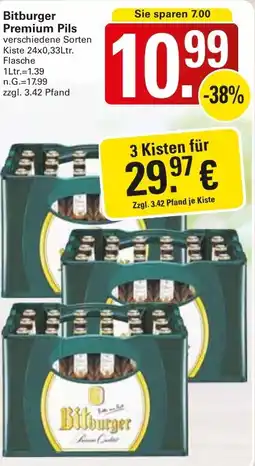 WEZ Bitburger Premium Pils Angebot