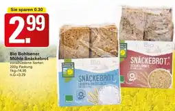 WEZ Bio Bohlsener Mühle Snäckebrot Angebot