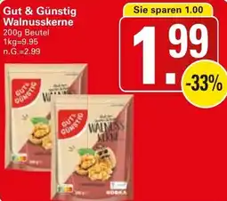 WEZ Gut & Günstig Walnusskerne Angebot