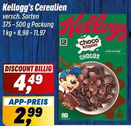 Simmel Kellogg's Cerealien Angebot