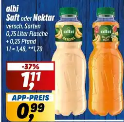 Simmel albi Saft oder Nektar Angebot