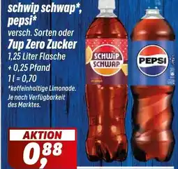 Simmel schwip schwap, pepsi, 7up Zero Zucker Angebot