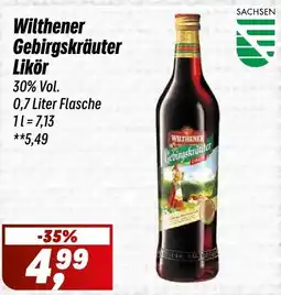 Simmel Wilthener Gebirgskräuter Likör Angebot