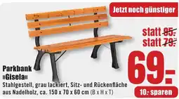 B1 Discount Baumarkt Parkbank >>Gisela«< Angebot
