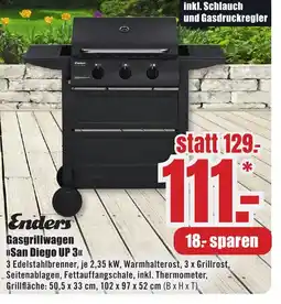 B1 Discount Baumarkt Enders Gasgrillwagen »San Diego UP 3<< Angebot