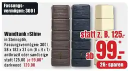 B1 Discount Baumarkt Wandtank >>Slim<< Angebot