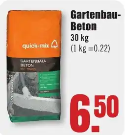 B1 Discount Baumarkt quick-mix Gartenbau- Beton Angebot