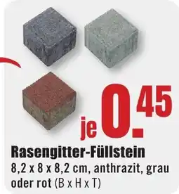 B1 Discount Baumarkt Rasengitter-Füllstein Angebot