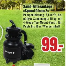 B1 Discount Baumarkt Sand-Filteranlage »Speed Clean 2<< Angebot
