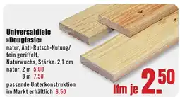 B1 Discount Baumarkt Universaldiele >>Douglasie<< Angebot