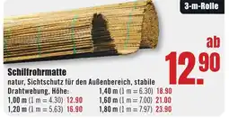 B1 Discount Baumarkt Schilfrohrmatte Angebot