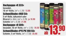 B1 Discount Baumarkt Dachpappe "R 333" Angebot