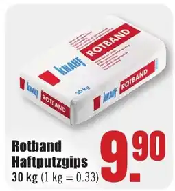 B1 Discount Baumarkt KNAUF Rotband Haftputzgips Angebot