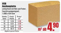 B1 Discount Baumarkt OSB Ausbauplatte Angebot