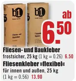 B1 Discount Baumarkt Fliesen-und Baukleber Angebot