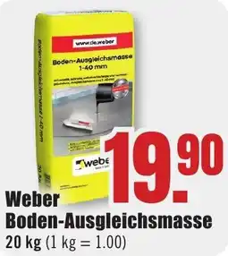 B1 Discount Baumarkt Weber Boden-Ausgleichsmasse Angebot