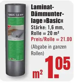 B1 Discount Baumarkt Laminat- Dämmunter- lage >>Basic<< Angebot