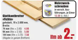 B1 Discount Baumarkt Glattkantbretter >>Fichte<< Angebot