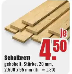 B1 Discount Baumarkt Schalbrett Angebot