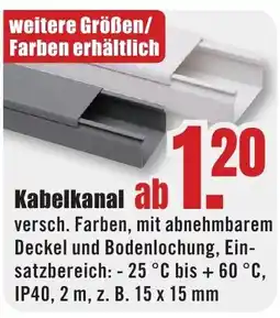B1 Discount Baumarkt Kabelkanal Angebot