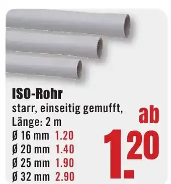 B1 Discount Baumarkt ISO-Rohr Angebot