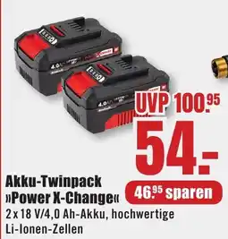 B1 Discount Baumarkt Einhell Akku-Twinpack »Power X-Change<< Angebot