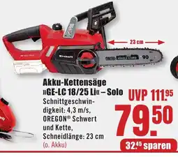 B1 Discount Baumarkt Einhell Akku-Kettensäge »GE-LC 18/25 Li«-Solo Angebot