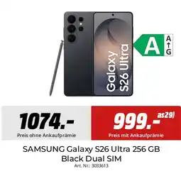 Saturn SAMSUNG Galaxy S26 Ultra 256 GB Black Dual SIM Angebot