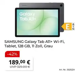 Saturn SAMSUNG Galaxy Tab All+ Wi-Fi, Tablet, 128 GB, 11 Zoll, Grau Angebot