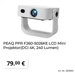 Saturn PEAQ PPR F260-5026KE LCD Mini Projektor (DCI 4K, 240 Lumen) Angebot