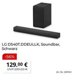 Saturn LG DS40T.DDEULLK, Soundbar, Schwarz Angebot